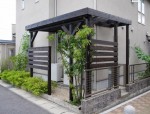 おしゃれな自転車置き場｜天然木でカントリーモダン