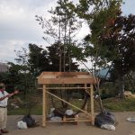 ガーデニングワールドカップ　建屋仮組