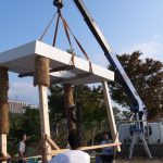ガーデニングワールドカップ　制作スタッフ　建屋運搬
